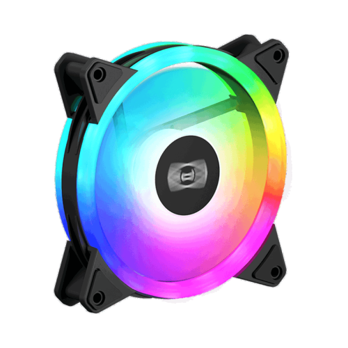Кулер для корпуса/ Case Cooler PCCooler F3 T120 ARGB BK 3IN1 (120x120x25mm, 4-pin PWM, ARGB, 46CFM, 21.6dBA, 1800RPM, Black, 3pcs)