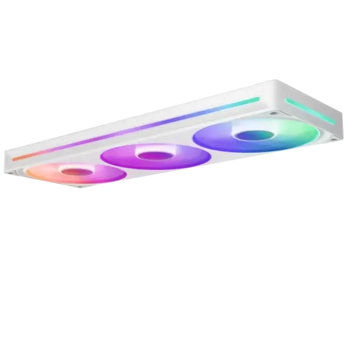 Кулер для корпуса ПК/ Case Cooler NZXT F360 RGB Core (120x120x25mm, 4-pin PWM, RGB, 75.12CFM, 30dBA, 2400RPM, White, Single-Frame RGB Fan Unit)