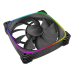 Вентилятор корпусный/ Case Cooler Geometric Future Squama 2503RB-12 Reverse (120x120x25mm, 4-pin PWM, ARGB, 57.67CFM, 29.87dBA, 1500RPM, Black)
