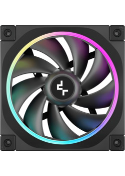 Вентилятор для корпуса Deepcool FL12 ARGB 120х120x25 черный 4-pin 32дБ (R-FL12-BKAPN1-G) Ret