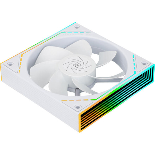Кулер для корпуса/ Case Cooler Thermalright TL-M12RW Reverse (124x120x25mm, 4-pin PWM, ARGB, 42.6CFM, 23.2dBA, 1500RPM, White)
