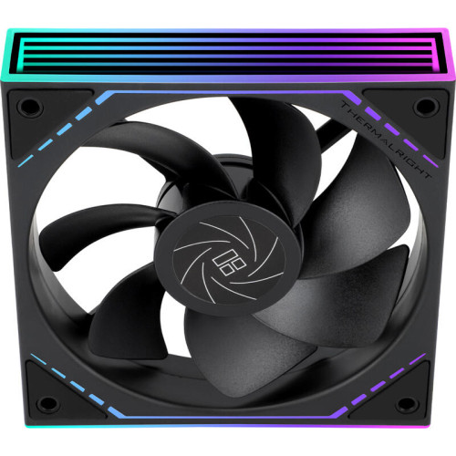 Кулер для корпуса/ Case Cooler Thermalright TL-M12R Reverse (124x120x25mm, 4-pin PWM, ARGB, 42.6CFM, 23.2dBA, 1500RPM, Black)