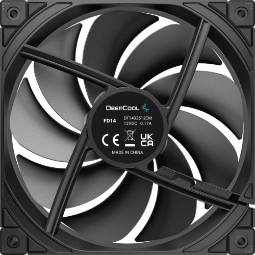 Вентилятор для корпуса Deepcool FD14 140х140x25 черный 4-pin 25.6дБ (R-FD14-BKNPN1-G) Ret [R-FD14-BKNPN1-G]