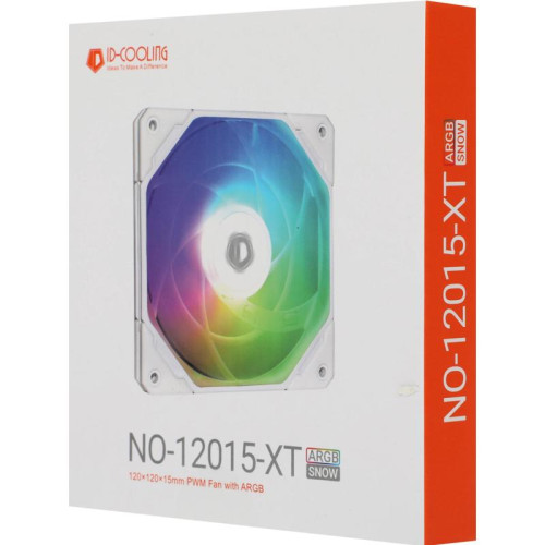 Вентилятор для корпуса ID-Cooling NO-12015-XT Snow ARGB 120х120x15 белый 4-pin 31дБ (NO-12015-XT ARGB SNOW) Ret [NO-12015-XT ARGB SNOW]