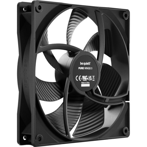 Кулер для корпуса/ Case Cooler be quiet! PURE WINGS 3 120mm PWM (120x120x25mm, 4-pin PWM, 49.9CFM, 25.5dBA, 1600RPM, Black) Кулер для корпуса/ Case Cooler be quiet! PURE WINGS 3 120mm PWM (120x120x25mm, 4-pin PWM, 49.9CFM, 25.5dBA, 1600RPM, Black)