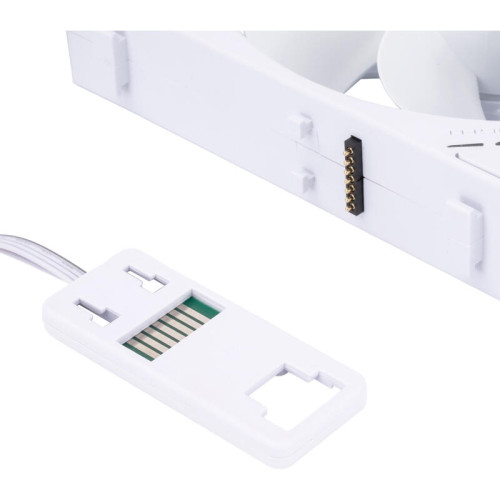 Кулер для корпуса/ Case Cooler Thermalright TL-M12QRW Reverse (124x120x25mm, 4-pin PWM, ARGB, 47.6CFM, 23.2dBA, 1500RPM, White)