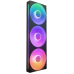 Кулер для корпуса ПК/ Case Cooler NZXT F360 RGB Core (120x120x25mm, 4-pin PWM, RGB, 75.12CFM, 30dBA, 2400RPM, Black, Single-Frame RGB Fan Unit)