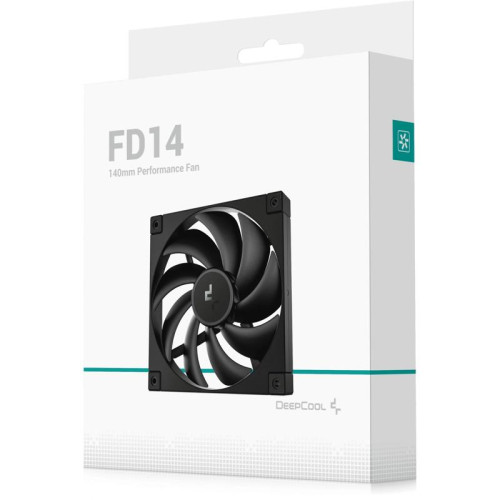 Вентилятор для корпуса Deepcool FD14 140х140x25 черный 4-pin 25.6дБ (R-FD14-BKNPN1-G) Ret [R-FD14-BKNPN1-G]