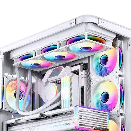 Кулер для корпуса/ Case Cooler JONSBO FR-606WR Reverse (120x120x25mm, 4-pin PWM, ARGB, 35.99CFM, 26.5dBA, 1500RPM, White)