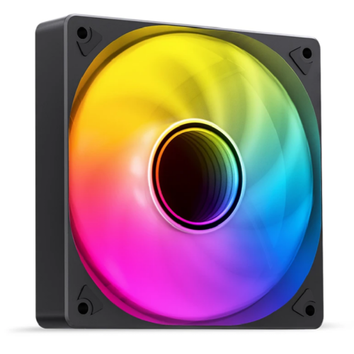 Кулер для корпуса/ Case Cooler JONSBO SL-120BR Reverse (120x120x25mm, 4-pin PWM, ARGB, 59.48CFM, 32.0dBA, 1500RPM, Black)