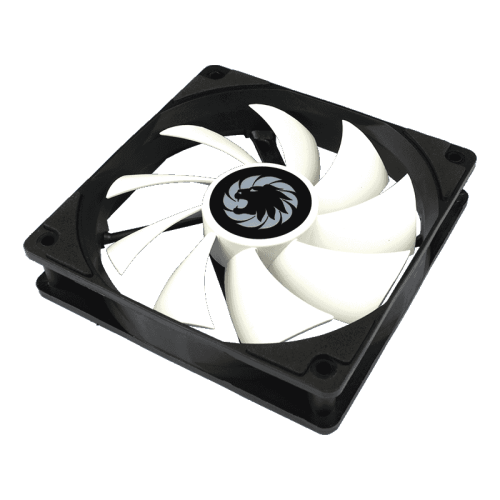 Кулер для корпуса ПК/ Gamemax GMX-WFBK-WT, 12CM black fan, white blade, 3pin+4Pin connector Кулер для корпуса ПК/ Gamemax GMX-WFBK-WT, 12CM black fan, white blade, 3pin+4Pin connector