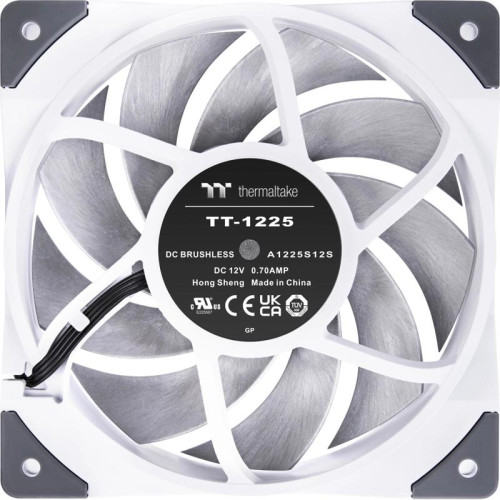 Вентилятор для корпуса Thermaltake Toughfan 12 120х120x25 белый 4-pin 22.3дБ (CL-F117-PL12WT-A) Ret [CL-F117-PL12WT-A]