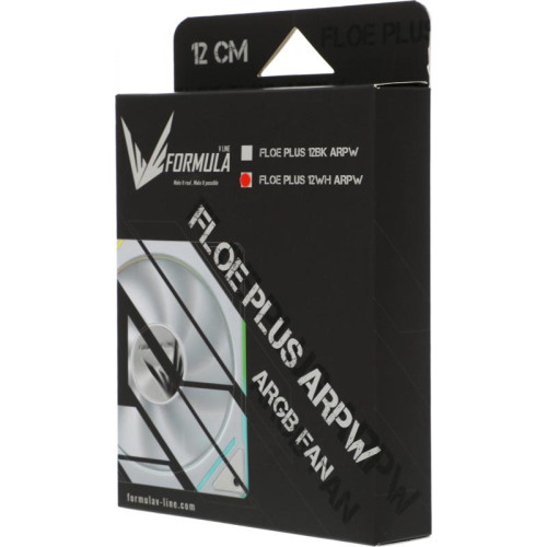 Вентилятор для корпуса Formula Floe Plus 12WH ARPW ARGB 120х120x25 белый 4-pin 26.8дБ Ret [FLOE PLUS 12WH ARPW]
