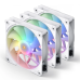 Кулер для корпуса/ Case Cooler JONSBO ZF-120W (120x120x25mm, 4-pin PWM, ARGB, 61.0CFM, 28.9dBA, 1500RPM, White, 3pcs)