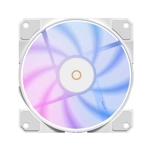 Кулер для корпуса/ Case Cooler Ocypus Beta F12 WH ARGB REVERSE BLADE (120x120x25mm, 4-pin PWM, ARGB, 56.5CFM, 29dBA, 1600RPM, White)
