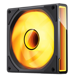 Кулер для корпуса/ Case Cooler JONSBO ZK-120BR Reverse (123x120x28mm, 4-pin PWM, ARGB, 47.71CFM, 30.7dBA, 1800RPM, Black, 3pcs)