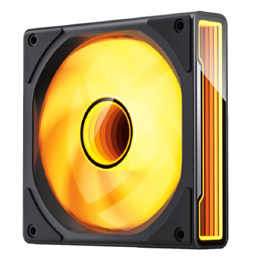 Кулер для корпуса/ Case Cooler JONSBO ZK-120BR Reverse (123x120x28mm, 4-pin PWM, ARGB, 47.71CFM, 30.7dBA, 1800RPM, Black, 3pcs)