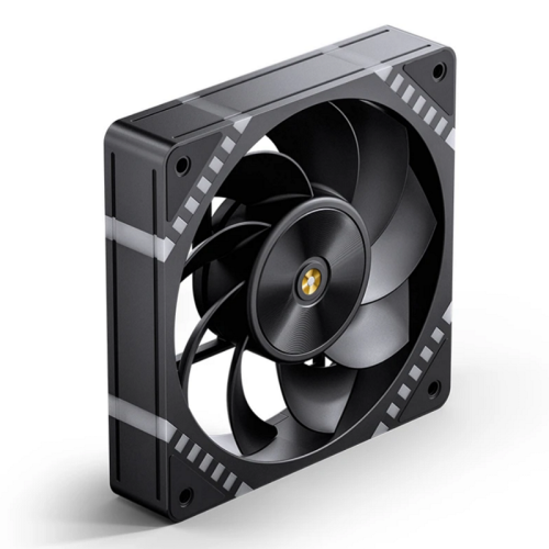Кулер для корпуса/ Case Cooler JONSBO HF2-120BR Reverse (120x120x25mm, 4-pin PWM, ARGB, 63.3CFM, 29.5dBA, 2200RPM, Black)