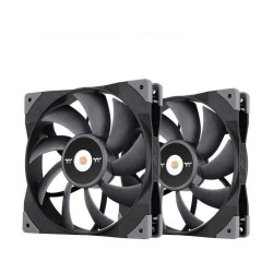 Вентилятор для корпуса Thermaltake Toughfan 14 140х140x25 черный 4-pin 25.2дБ (упак.:2шт) (CL-F085-PL14BL-A) Ret [CL-F085-PL14BL-A]