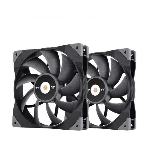 Вентилятор для корпуса Thermaltake Toughfan 14 140х140x25 черный 4-pin 25.2дБ (упак.:2шт) (CL-F085-PL14BL-A) Ret [CL-F085-PL14BL-A]