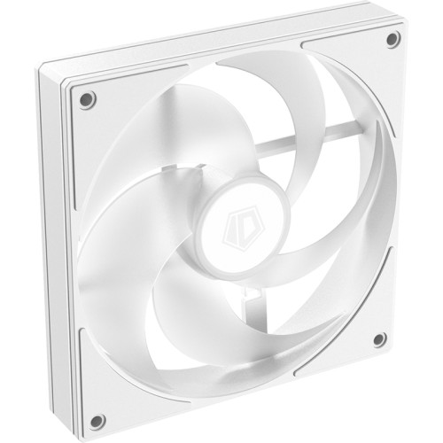Кулер для корпуса/ Case Cooler ID-COOLING AS-120-ARGB-W (120x120x25mm, 4-pin PWM, ARGB, 58CFM, 27.2dBA, 2000RPM, White)