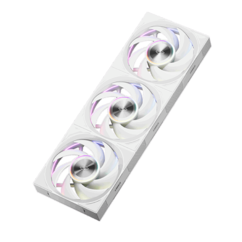 Кулер для корпуса/ Case Cooler PCCooler F7 X120 ARGB WH (120x120x28mm, 4-pin PWM, ARGB, 83CFM, 33.1dBA, 3000RPM, White)