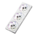 Кулер для корпуса/ Case Cooler PCCooler F7 X120 ARGB WH (120x120x28mm, 4-pin PWM, ARGB, 83CFM, 33.1dBA, 3000RPM, White)