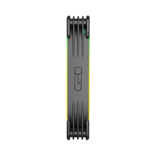 Вентилятор корпусный/ Case Cooler Geometric Future Squama 2503RB-14 Reverse (140x140x25mm, 4-pin PWM, ARGB, 71.8CFM, 34.0dBA, 2100RPM, Black)
