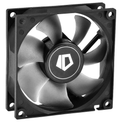 Кулер для корпуса/ Case Cooler ID-COOLING NO-8025-SD (80x80x25mm, 3-pin, 25.5CFM, 21dBA, 2000RPM, Black/Gray)