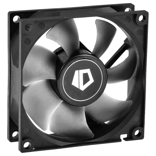 Кулер для корпуса/ Case Cooler ID-COOLING NO-8025-SD (80x80x25mm, 3-pin, 25.5CFM, 21dBA, 2000RPM, Black/Gray)