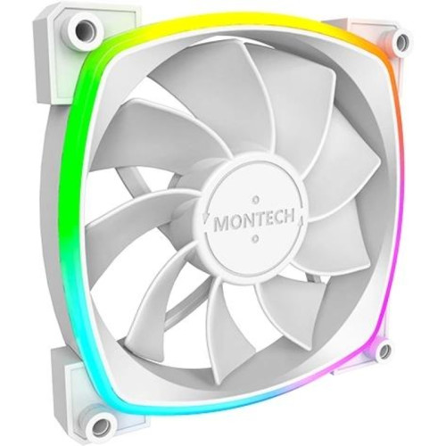 Вентилятор для корпуса Montech RX120 Reverse ARGB 120х120x25 белый 4-pin 27дБ (RX120 PWM WHITE) Ret [RX120 PWM WHITE]
