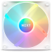 Кулер для корпуса ПК/ Case Cooler NZXT F120 RGB Core (120x120x25mm, 4-pin PWM, RGB, 78.86CFM, 33.88dBA, 1800RPM, White)