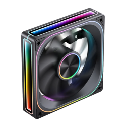 Кулер для корпуса/ Case Cooler JONSBO ZA-120BR Reverse (120x120x28mm, 4-pin PWM, ARGB, 62.4CFM, 37.3dBA, 2400RPM, Black)