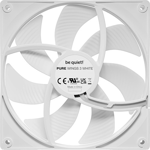 Кулер для корпуса/ Case Cooler be quiet! PURE WINGS 3 120mm PWM White (120x120x25mm, 4-pin PWM, 49.9CFM, 25.5dBA, 1600RPM, White) Кулер для корпуса/ Case Cooler be quiet! PURE WINGS 3 120mm PWM White (120x120x25mm, 4-pin PWM, 49.9CFM, 25.5dBA, 1600RPM, White)