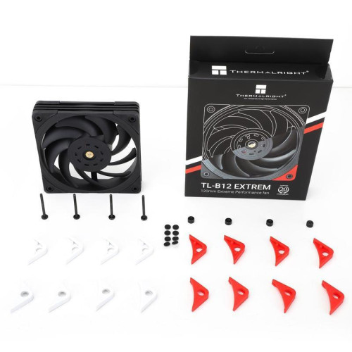 Вентилятор для корпуса Thermalright TL-B12 Extrem 120х120x25.6 черный 4-pin 40.5дБ (TL-B12-EXTREM) Ret [TL-B12-EXTREM]