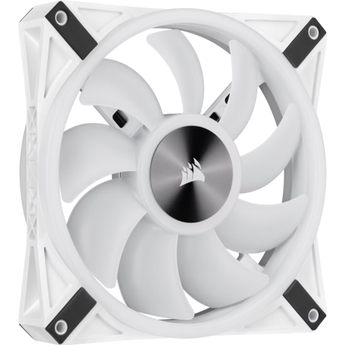Кулер для корпуса/ Case Cooler Corsair iCUE QL140 RGB 140mm (140x140x25mm, 4-pin PWM, RGB, 50.2CFM, 26dBA, 1250RPM, White, 2pcs)