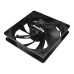 Кулер для корпуса ПК/ Gamemax GMX-WFBK-BK, 12CM black fan, black blade, 3pin+4Pin connector