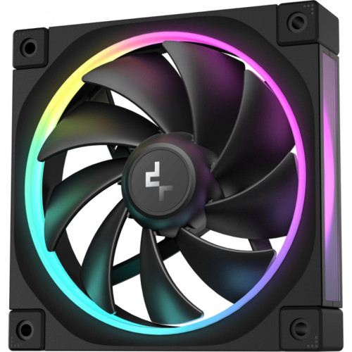 Вентилятор для корпуса Deepcool FL12 ARGB 120х120x25 черный 4-pin 32дБ (R-FL12-BKAPN1-G) Ret