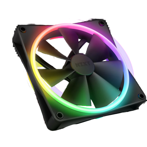 Кулер для корпуса ПК/ Case Cooler NZXT F140 RGB Duo (140x140x25mm, 4-pin PWM, RGB, 84.75CFM, 36dBA, 1800RPM, Black)