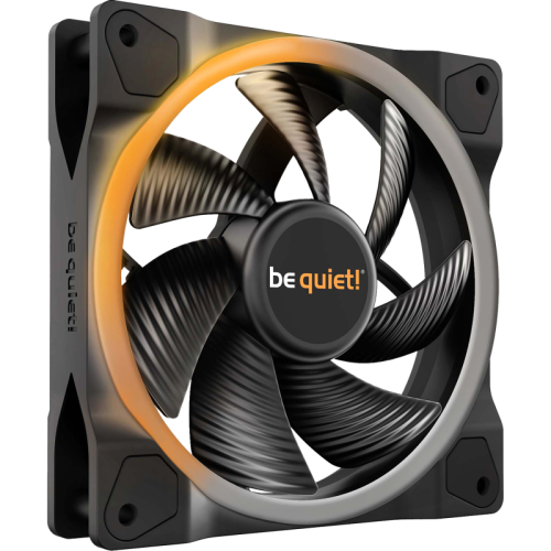 Кулер для корпуса/ Case Cooler be quiet! LIGHT WINGS 120mm PWM (120x120x25mm, 4-pin PWM, ARGB, 41.5CFM, 20.6dBA, 1700RPM, Black)