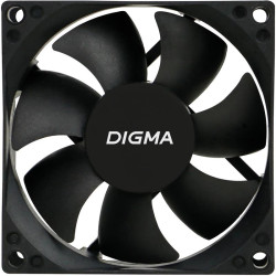 Вентилятор для корпуса Digma DFAN-80 80х80x25 черный 3-pin 4-pin (Molex) 23дБ Ret [DFAN-80]