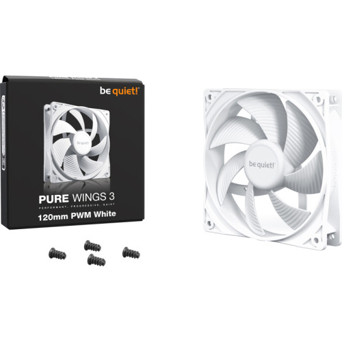 Кулер для корпуса/ Case Cooler be quiet! PURE WINGS 3 120mm PWM White (120x120x25mm, 4-pin PWM, 49.9CFM, 25.5dBA, 1600RPM, White) Кулер для корпуса/ Case Cooler be quiet! PURE WINGS 3 120mm PWM White (120x120x25mm, 4-pin PWM, 49.9CFM, 25.5dBA, 1600RPM, White)