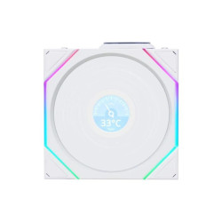 Вентилятор для корпуса Lian-Li Uni Fan TL Wireless LCD 120 LCD Reverse ARGB 120х124.5x28 белый 4-pin 31дБ (G99.12RTLLCD1W1W.R0) Ret