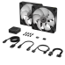 Кулер для корпуса/ Case Cooler Corsair iCUE LINK RX140 RGB (140x140x25mm, 4-pin PWM, RGB, 94.7CFM, 36dBA, 1700RPM, Black, 2pcs)