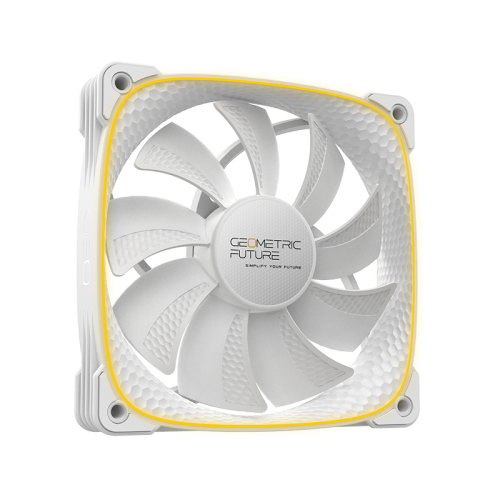 Вентилятор корпусный/ Case Cooler Geometric Future Squama 2503RW-12 Reverse (120x120x25mm, 4-pin PWM, ARGB, 57.67CFM, 29.87dBA, 1500RPM, White)