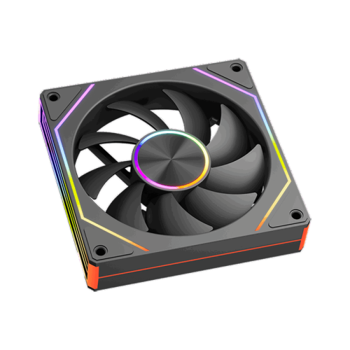 Кулер для корпуса/ Case Cooler PCCooler FG120 ARGB BK (120x120x25mm, 4-pin PWM, ARGB, 54CFM, 28.4dBA, 1800RPM, Black)