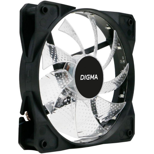 Вентилятор для корпуса Digma DFAN-FRGB2 RGB 120х120x25 черный 3-pin 4-pin (Molex) 23дБ Ret [DFAN-FRGB2]