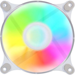 Вентилятор для корпуса GMNG GG-CF120ARGB4-PWMWH ARGB 120х120x25 белый 4-pin 28дБ Ret [GG-CF120ARGB4-PWMWH]