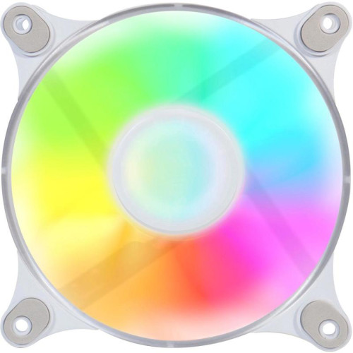 Вентилятор для корпуса GMNG GG-CF120ARGB4-PWMWH ARGB 120х120x25 белый 4-pin 28дБ Ret [GG-CF120ARGB4-PWMWH]
