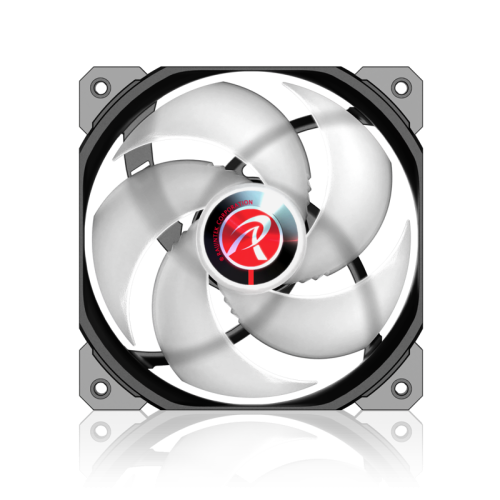 Вентилятор корпусный/ Case Cooler Raijintek AGERAS 12 ARGB-1 (120x120x25mm, 4-pin PWM, 67.38CFM, 33dBA, 2200RPM, Black)